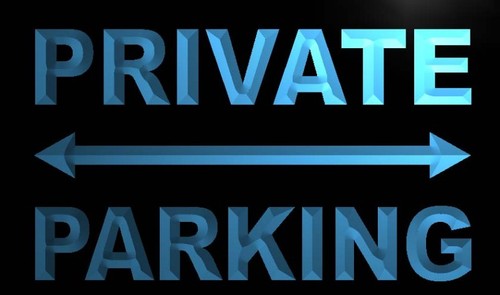 Private Parking Neon Light Sign
